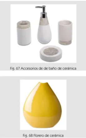Fig. 67 Accesorios de de baño de cerámica 
