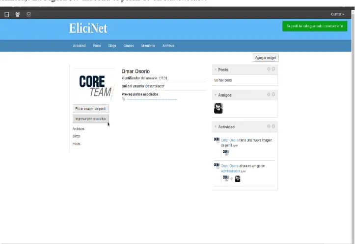 Figura 3.7. Perfil de un stakeholder. 