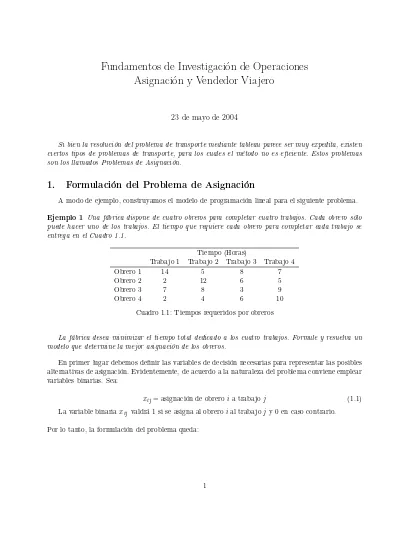 Ejercicios Resueltos Metodo Hungaro