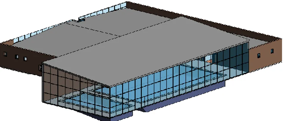 Figura 4 Alzado posterior  -  FUENTE: Revit 