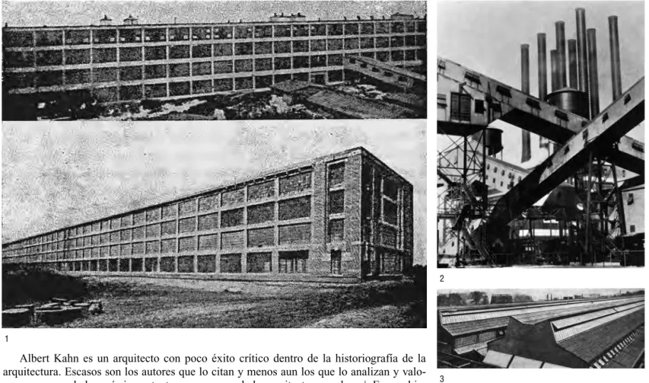 Fig. 1. Imágenes de “Hacia una arquitectura”. No acreditadas en el libro, corresponden a edificios de Albert Kahn