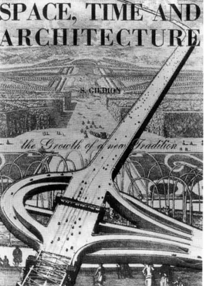 Fig. 1. Portada de Espacio, tiempo y arquitectura, de Sigfried Giedion, 1941.