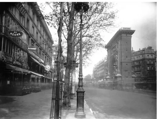 Fig. 8. Eugène Atget, Boulevard Saint Dennis, París, c. 1926. (Centre des Monuments Nationaux, París).