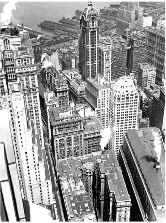 Fig. 10. Berenice Abbott, Financial District Rooftops, Nueva York, 1938. (Museum of the City, Nueva York).