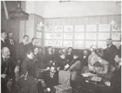 Fig. 1. Adolf Loos en una tertulia en el Café Museum.