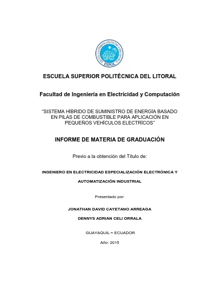 Escuela Superior PolitÉcnica Del Litoral Facultad De Ingeniería En Electricidad Y Computación 6429