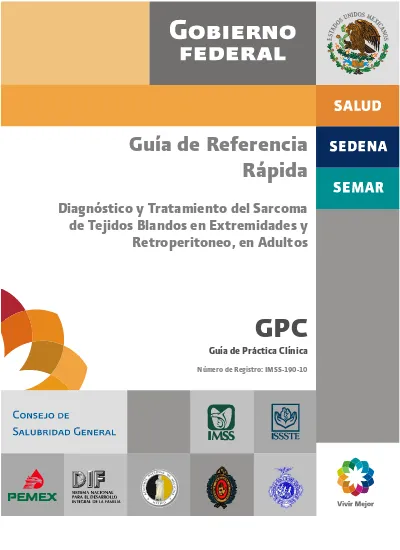 GPC. Guía De Referencia Rápida. Diagnóstico Y Tratamiento Del Sarcoma ...