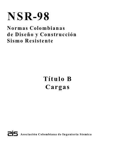 NSR-98. Título B Cargas. Normas Colombianas De Diseño Y Construcción ...