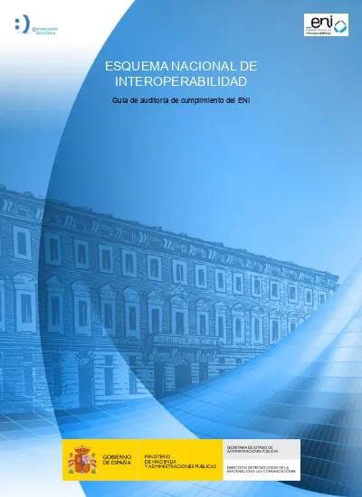 Esquema Nacional De Interoperabilidad Guía De Auditoría De