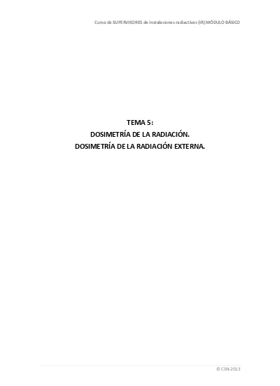 Curso De SUPERVISORES De Instalaciones Radiactivas (IR) MÓDULO BÁSICO ...