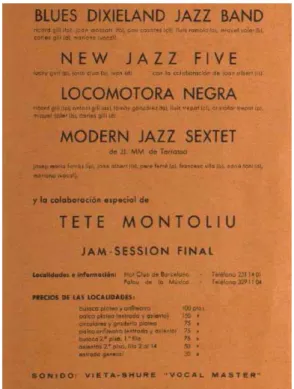 Figura 1. Cartel y precios de las entradas del concierto en el Palau. 1974. 