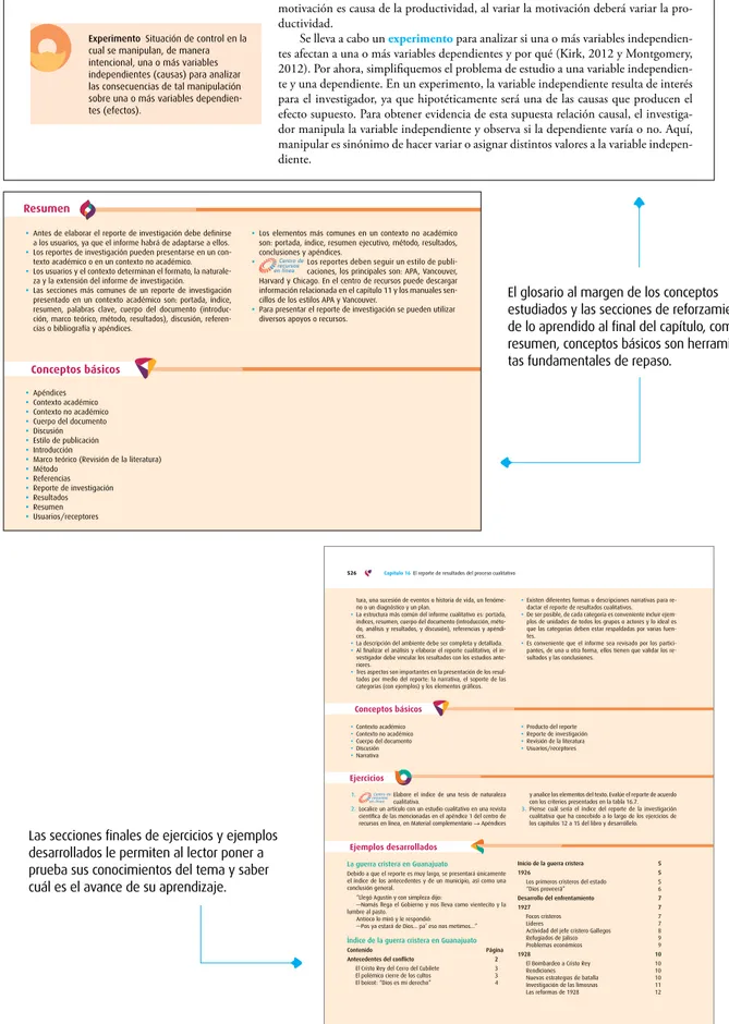 Figura 7.2 Ejemplos de la relación de variables independiente y dependiente.