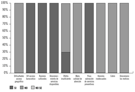 Gráfico 15. Acceso y uso de los servicios. 