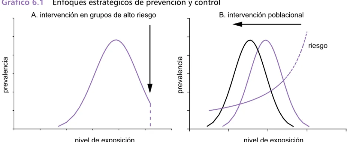 Gráfico 6 .1  Enfoques estratégicos de prevención y control