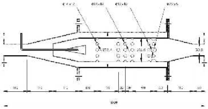 Fig. 2: Mezclador de aire-combustible. Inyector