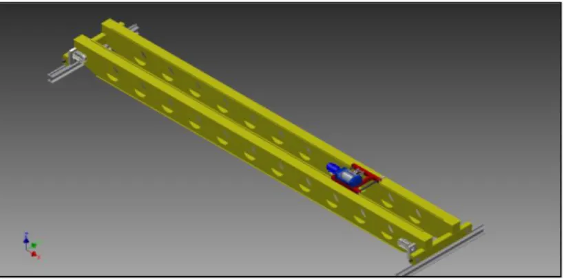 Fig. 17: Modelo del Puente Grua Birriel Optimizado. 