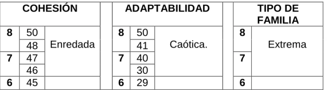 Tabla 2: Baremo puntaje directo e interpretación. 
