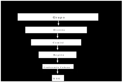 Fig. Estructura actual que rige AA en Cuba 