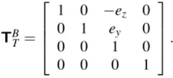 Figure 4. Wheelset between two nodes of the bridge deck. The interpolation matrix T B
