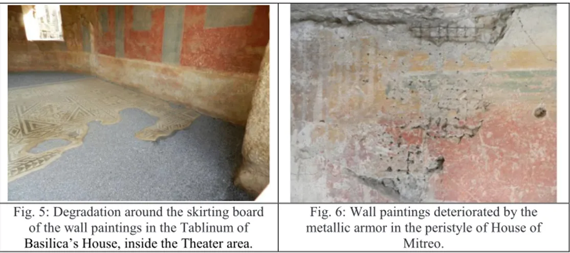 Fig. 5: Degradation around the skirting board 