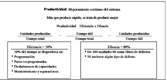 Figura 5: La productividad y sus componentes. 