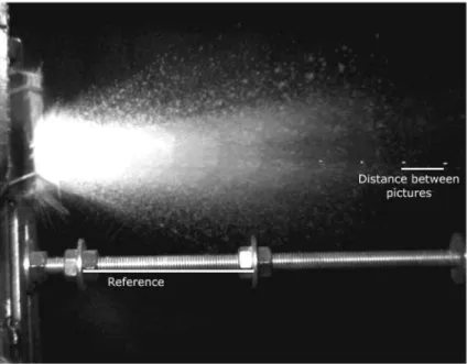 Fig. 3. High speed image of the impact event. 