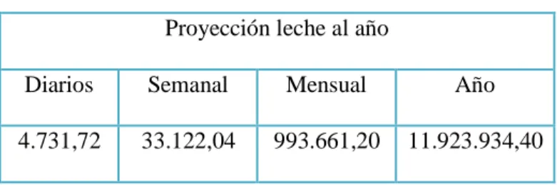 Cuadro N° 21. Determinación de demanda de leche por población 