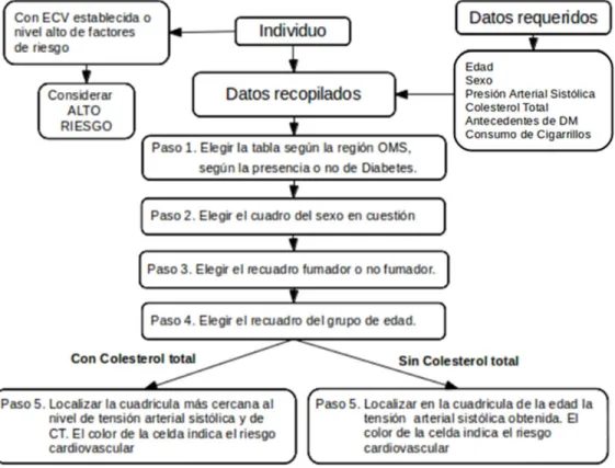 Tabla de riesgo del PROCAM 
