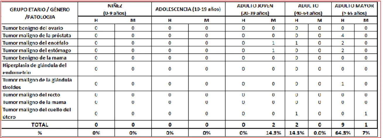Tabla 6. Evolución de los pacientes 
