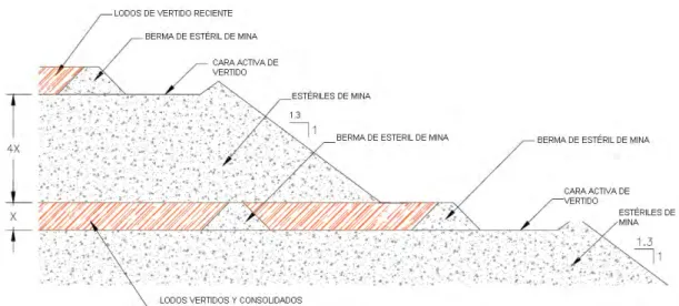 Figura 3-5: “Codisposición” de residuos en celdas.   