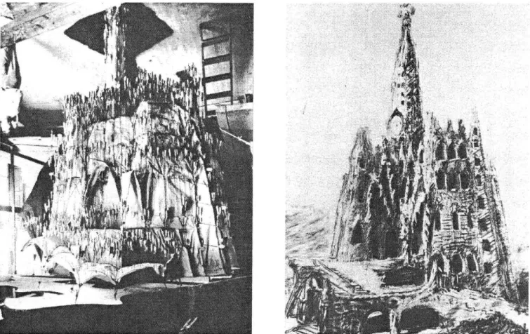 Figure 22. Le8, inuertedphotograph of the complete model (note  over a photograph  of the 