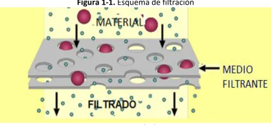 Figura 1-1. Esquema de filtración  