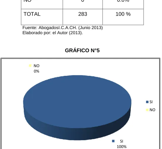 GRÁFICO N°5 