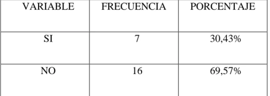 Tabla 1: Planificación de las actividades  