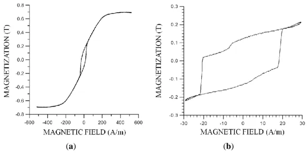 Figure 11. Bistable samples: (a) hysteresis loop; (b) Minor loop.  3.2.3. Applications 