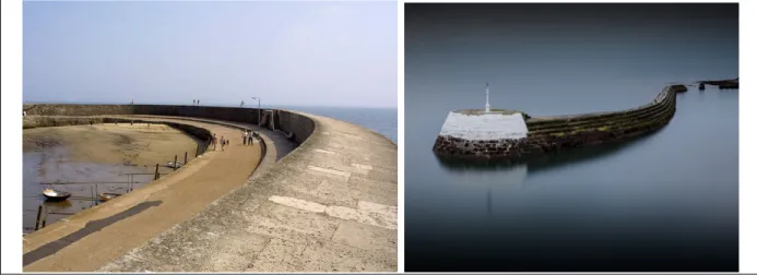 Figure 3: Cobb, Lyme Regis (left) and Arbroath (right) 
