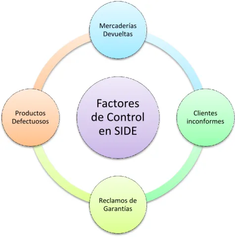 Figura N° 4 Factores de control de inversiones en SIDE 