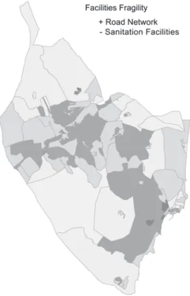 Figure 16: Thematic map of facilities fragility. Source: the authors.  