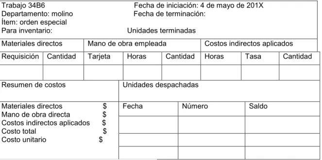 Cuadro 3 Formato  de requisición de materiales 