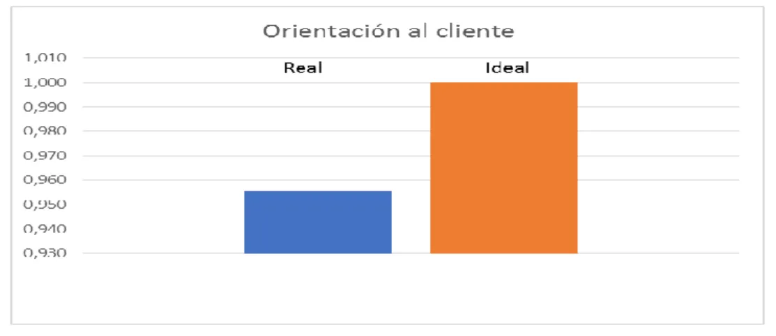 Gráfico 13 Orientación al cliente 