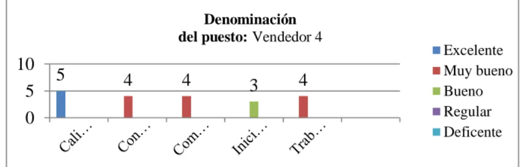 Gráfico 28 Cargo: Vendedor 5 