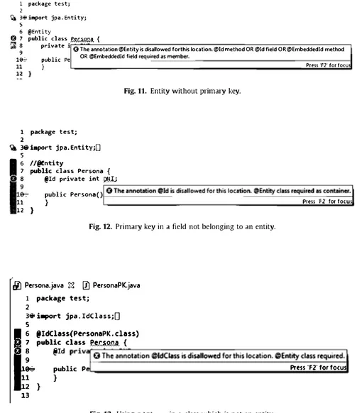 Fig. 11.  Entity without primary key. 