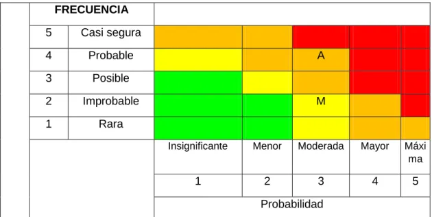 Tabla 9 Mapa de riesgos 
