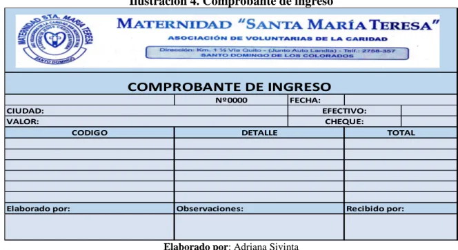 Ilustración 5. Comprobante de egreso  