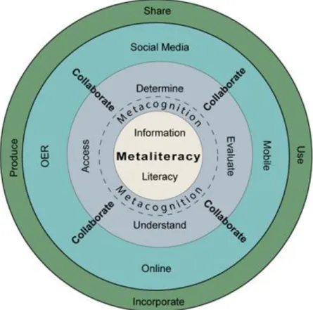 Fig. 2 - Modelo visual del concepto de Metaliteracy. 