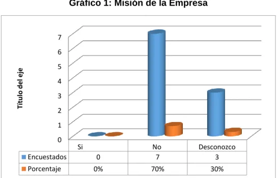Gráfico 1: Misión de la Empresa 