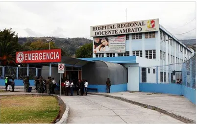 Gráfico N°1. 2011, Hospital Provincial Regional Docente Ambato, antigua construcción, se observa la puerta 