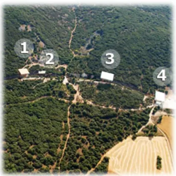 Ilustración 24: Vista aérea de los  yacimientos. 