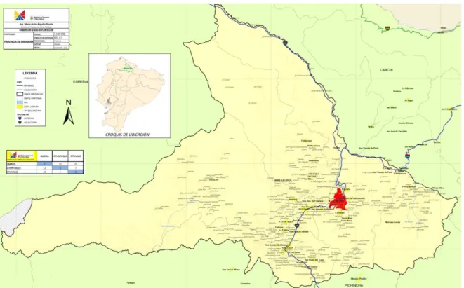 Gráfico N° 1. Mapa de Imbabura 