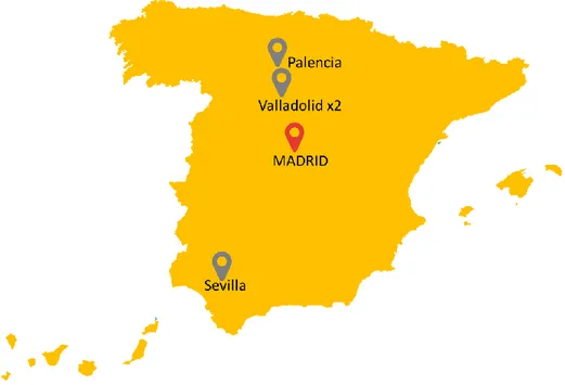 Figura 2. 11 Distribución geográfica Renault España [Elaboración propia] 